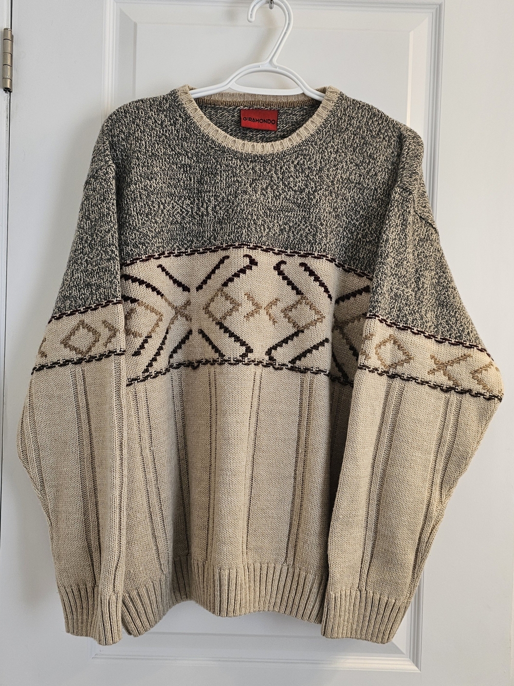 Vintage 90's Giramondo GEOMETRIC SWEATER